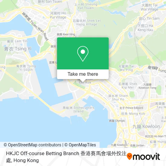 HKJC Off-course Betting Branch 香港賽馬會場外投注處地圖