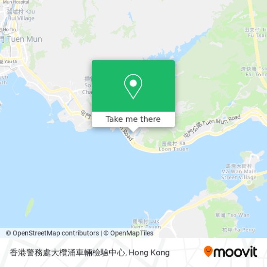 香港警務處大欖涌車輛檢驗中心 map