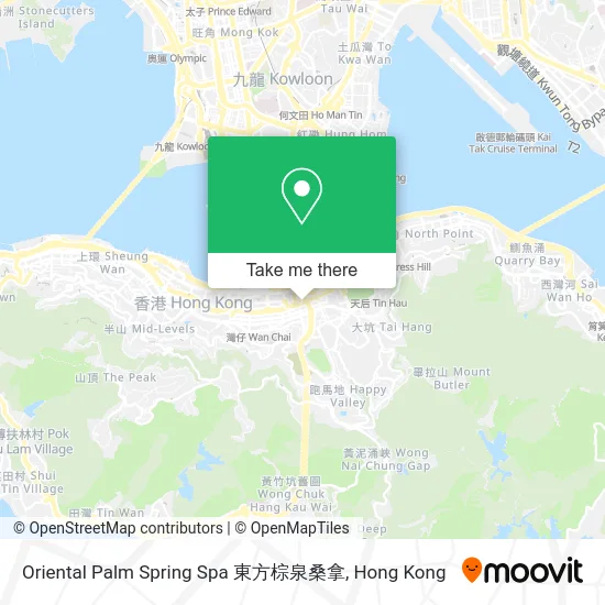 Oriental Palm Spring Spa 東方棕泉桑拿 map