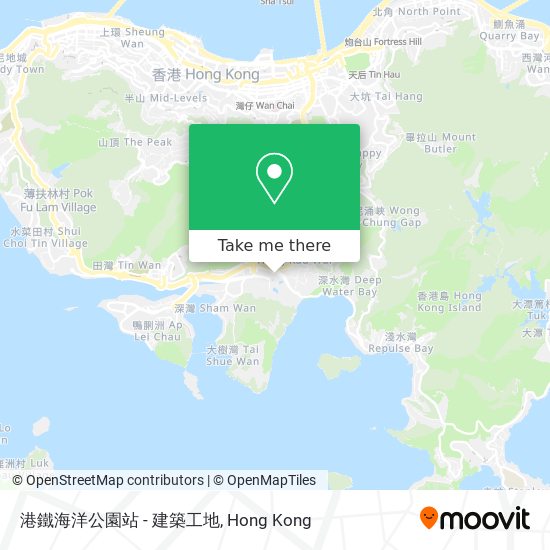 港鐵海洋公園站 - 建築工地 map