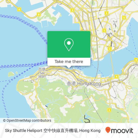 Sky Shuttle Heliport 空中快線直升機場 map