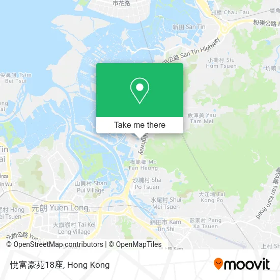 悅富豪苑18座 map