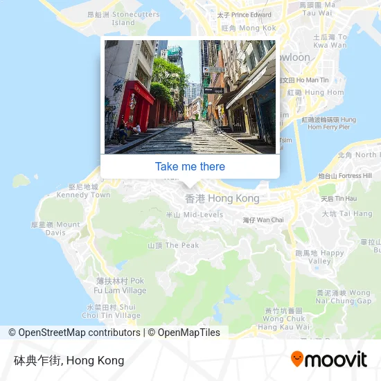 砵典乍街地圖