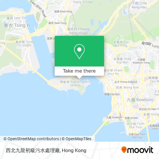 西北九龍初級污水處理廠 map