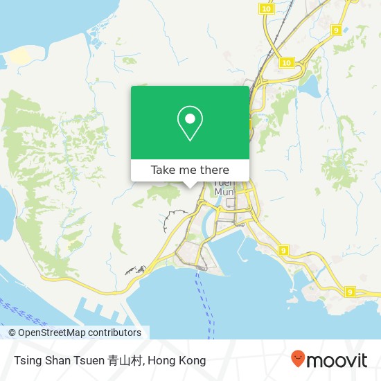 Tsing Shan Tsuen 青山村 map