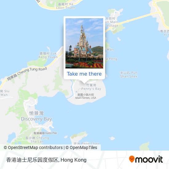 香港迪士尼乐园度假区 map