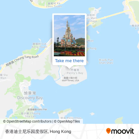 香港迪士尼乐园度假区 map