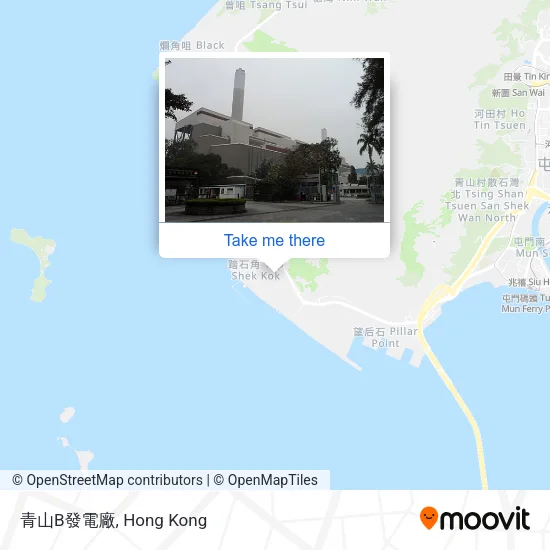 青山B發電廠地圖