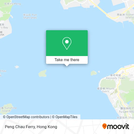 Peng Chau Ferry map