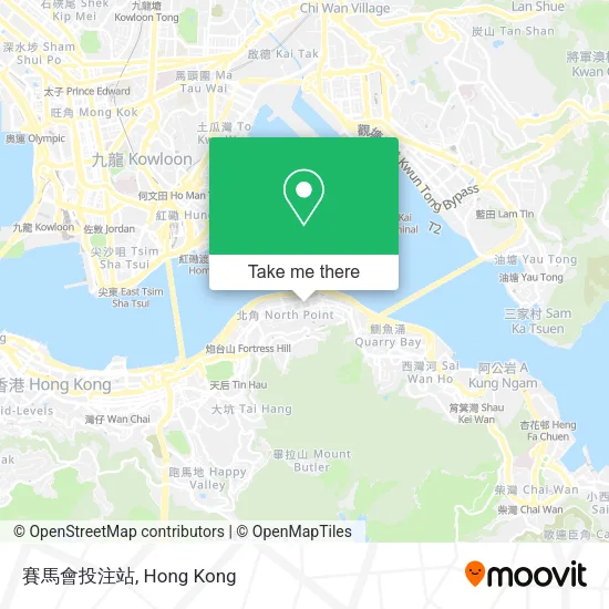 賽馬會投注站地圖
