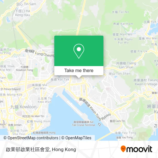 啟業邨啟業社區會堂地圖