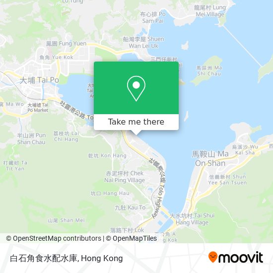 白石角食水配水庫 map