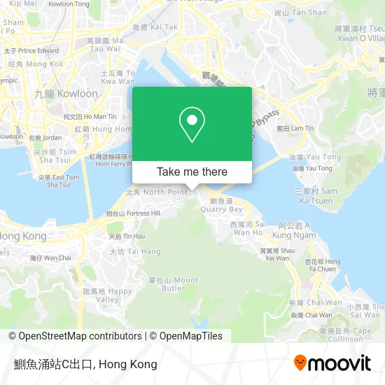 鰂魚涌站C出口 map