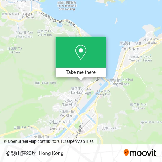 皓朗山莊20座 map