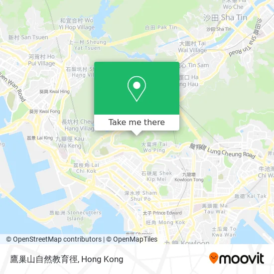 鷹巢山自然教育徑地圖