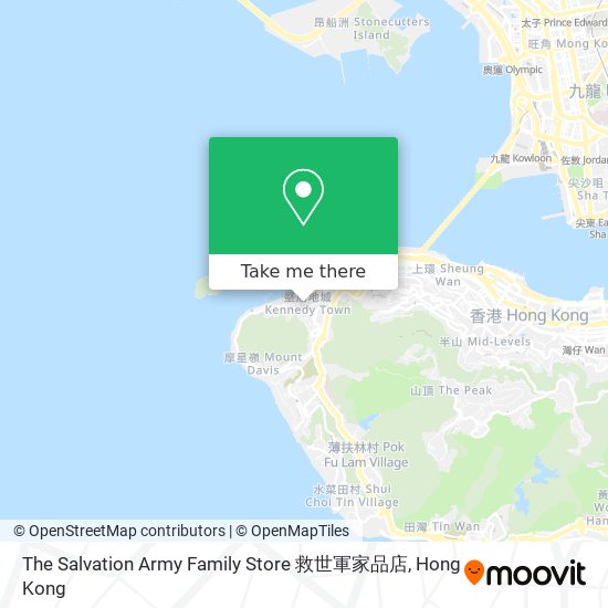 The Salvation Army Family Store 救世軍家品店地圖