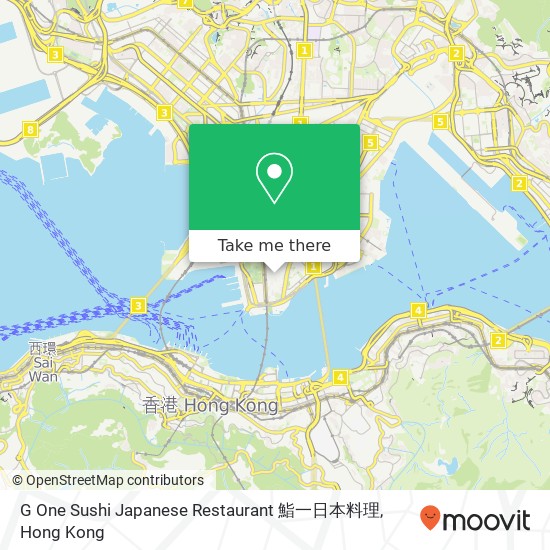 G One Sushi Japanese Restaurant 鮨一日本料理 map