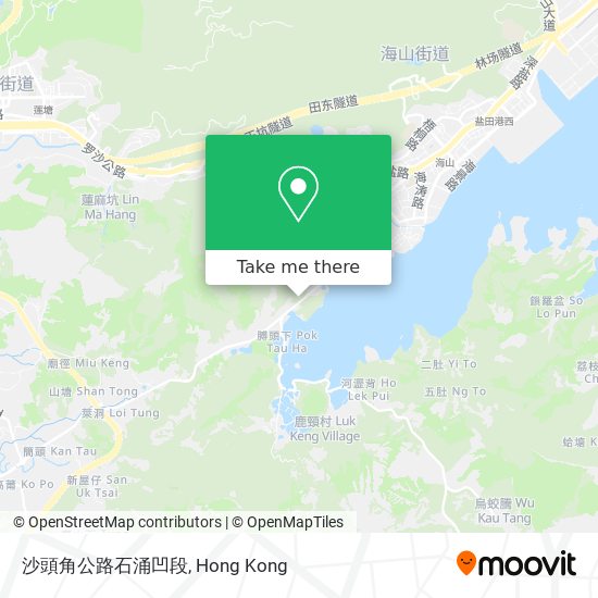 沙頭角公路石涌凹段 map