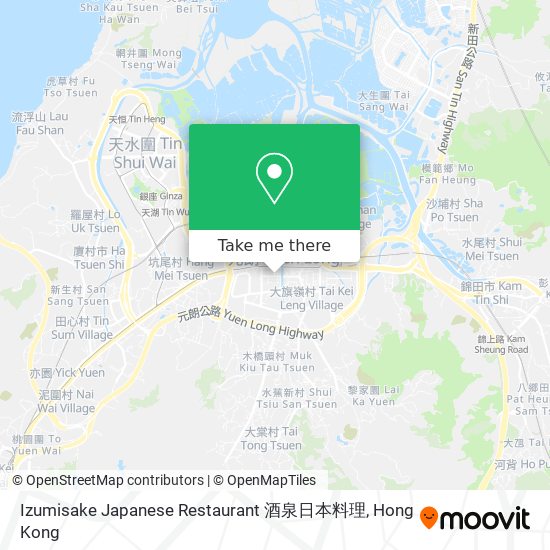 Izumisake Japanese Restaurant 酒泉日本料理 map