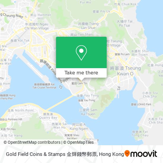 Gold Field Coins & Stamps 金輝錢幣郵票 map