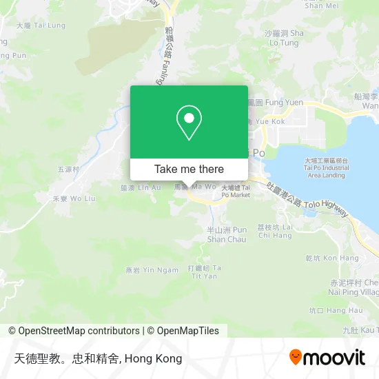 天德聖教。忠和精舍 map