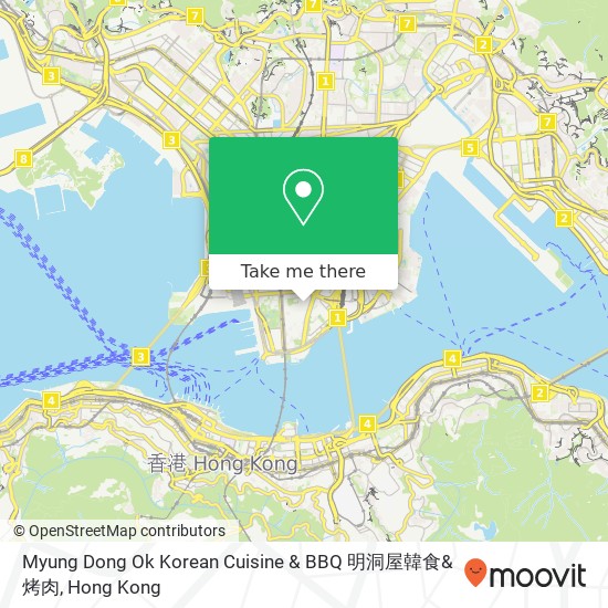 Myung Dong Ok Korean Cuisine & BBQ 明洞屋韓食&烤肉 map