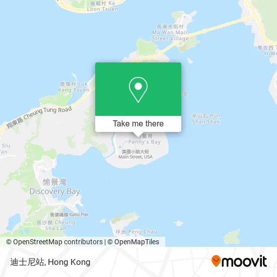 迪士尼站 map