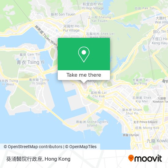 葵涌醫院行政座 map