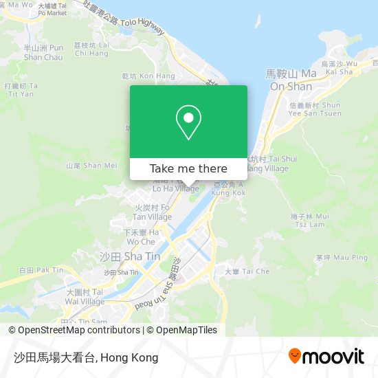 沙田馬場大看台 map