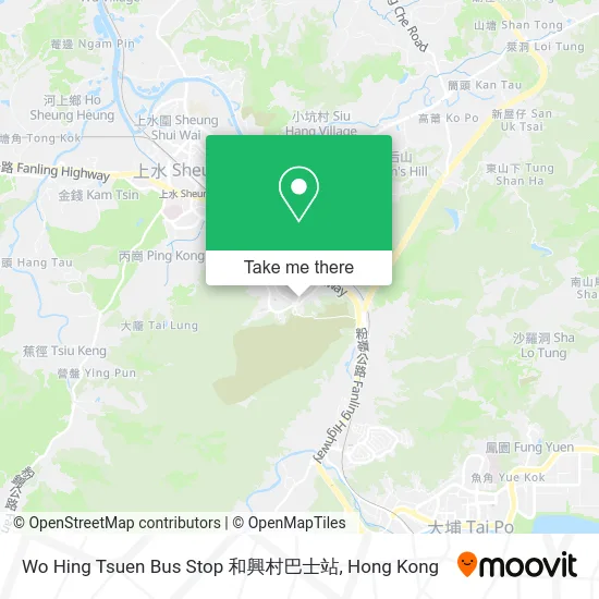 Wo Hing Tsuen Bus Stop 和興村巴士站 map