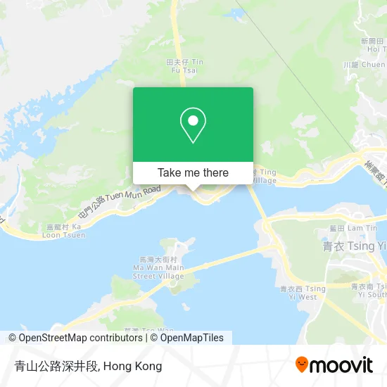 青山公路深井段地圖