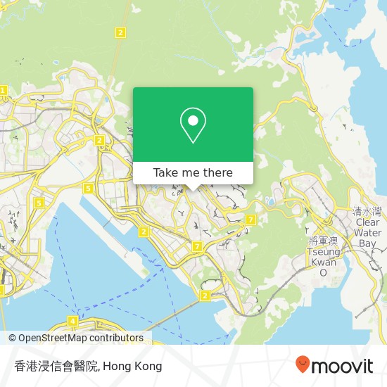 香港浸信會醫院 map