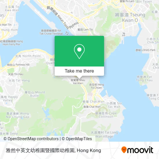雅然中英文幼稚園暨國際幼稚園地圖