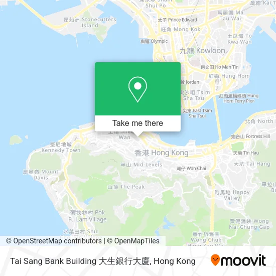 Tai Sang Bank Building 大生銀行大廈地圖