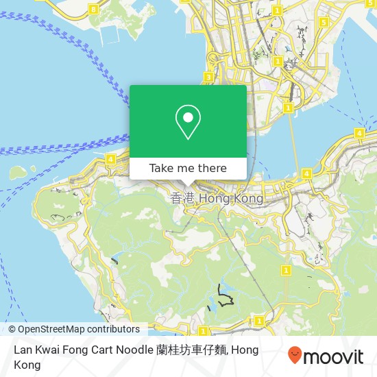 Lan Kwai Fong Cart Noodle 蘭桂坊車仔麵 map