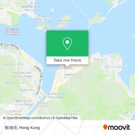 鞍祿街地圖