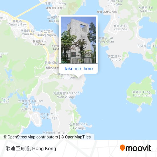 歌連臣角道地圖