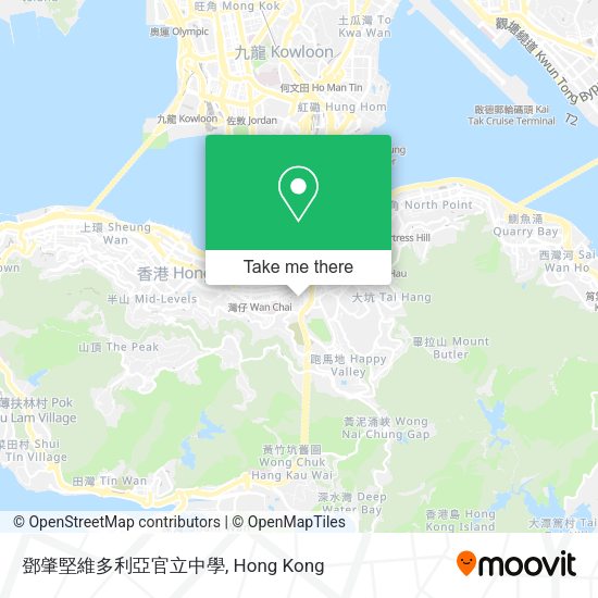 鄧肇堅維多利亞官立中學地圖