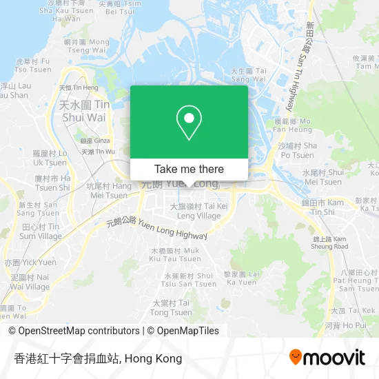 香港紅十字會捐血站地圖