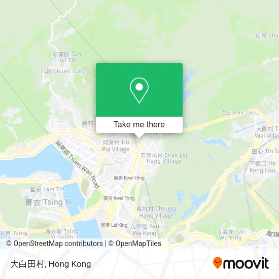 大白田村地圖