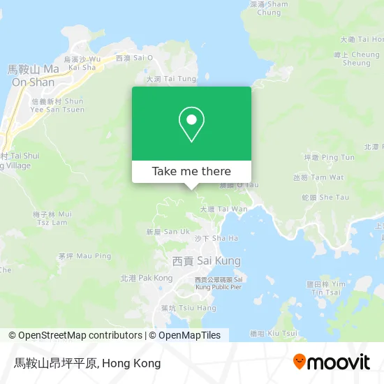 馬鞍山昂坪平原地圖