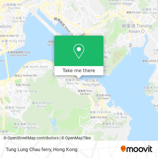 Tung Lung Chau ferry地圖