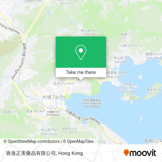 香港正美藥品有限公司 map