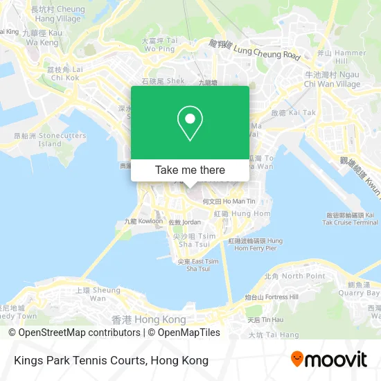 Kings Park Tennis Courts地圖