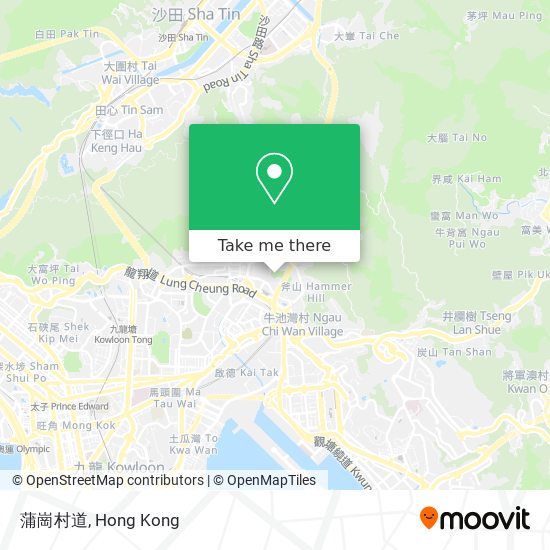 蒲崗村道 map