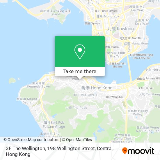 3F The Wellington, 198 Wellington Street, Central地圖