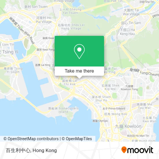 百生利中心 map