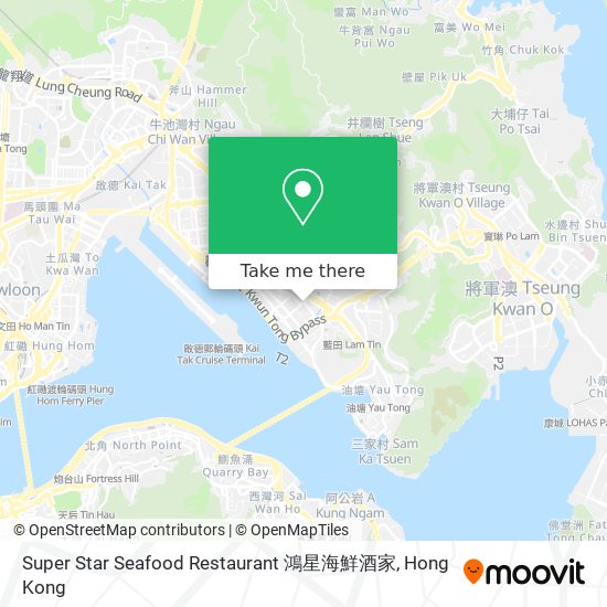 Super Star Seafood Restaurant 鴻星海鮮酒家地圖