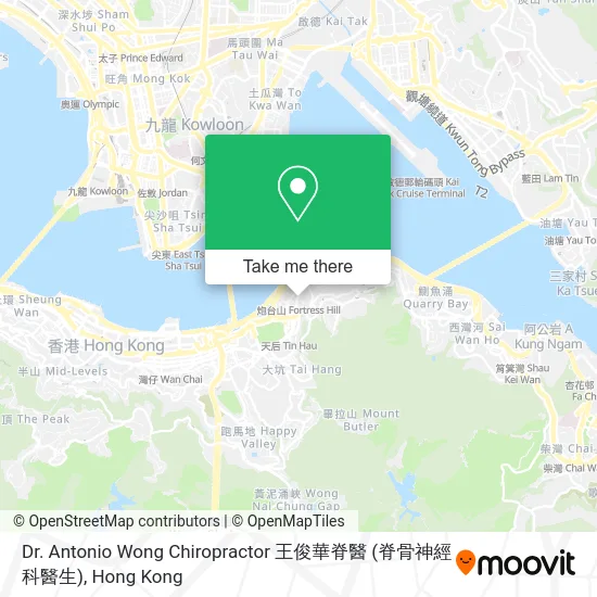 Dr. Antonio Wong Chiropractor 王俊華脊醫 (脊骨神經科醫生) map