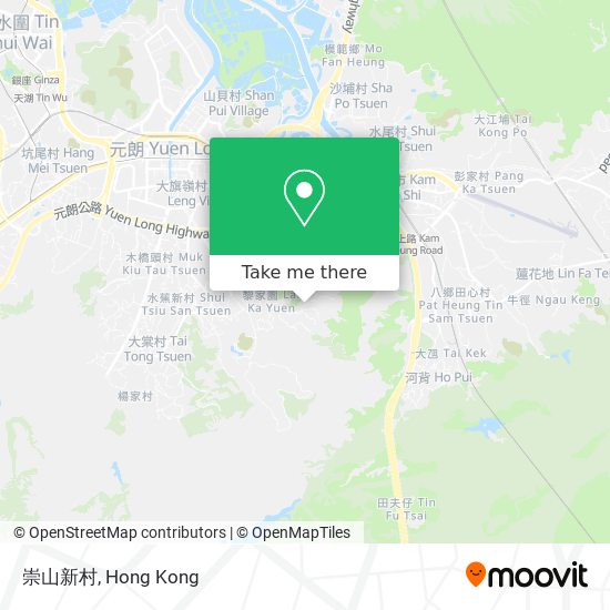 崇山新村 map